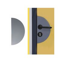 PLAQUE DE POUSSÉE DEMI-LUNE INTERIEUR Clf-S1/M2 ADHESIVÉE ANTIBACTERIENNE 150MM X 300MM | WATTELEZ 