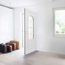 Porte d'entrée à panneaux en PVC personnalisable | Portes à panneaux PVC Classiques