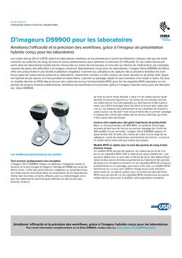 Imageurs hybrides filaires DFID pour les laboratoires | DS9900 