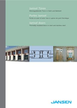 Profilés acier ou inox pour fabrication de portes d'entrée à rupture de pont thermique | Janisol - porte