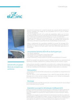 Gamme de zinc composée de 5 prépatinés différents | elZinc Alkimi 