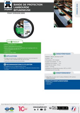 Bandes de protection lambourde