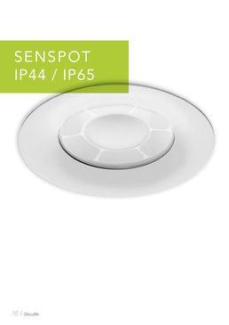 Downlight encastré LED à détection pour halls d'entrée et ERP | Senspot