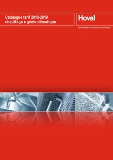 Catalogue tarif 2018-2019 : chauffage génie climatique