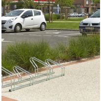 Râtelier 4 vélos sur 2 niveaux côte à côte