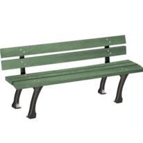 Banc urbain en plastique recyclé Glasgow