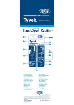 Combinaison à cagoule de type 5 et 6 | Tyvek Classic Xpert
