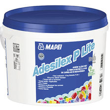 Adhésif sans ciment pour pose de carrelage en mur intérieur | ADESILEX P LITE