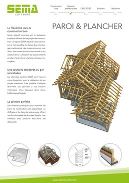 Logiciel de construction de maisons préfabriquées en bois | PAROI ET PLANCHER