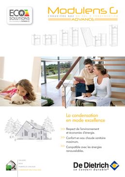 Chaudière gaz à condensation de 3,4 à 35,9 kW de puissance | Modulens G