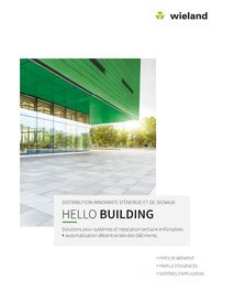 HELLO BUILDING | Solutions pour systèmes d’installation tertiaire enfichables + automatisation décentralisée des bâtiments