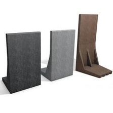 Mur en L en plastique recyclé pour application en extérieur | Métropole Equipements