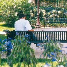 Salon extérieur en acier laqué polyester | Madère