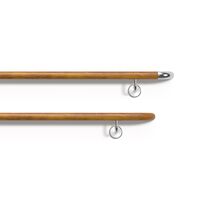 Main-courante tubulaire en hêtre massif | HRW-6 (Classic Form 40)