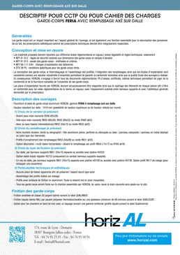 Garde-corps aluminium à remplissage axé | Feria