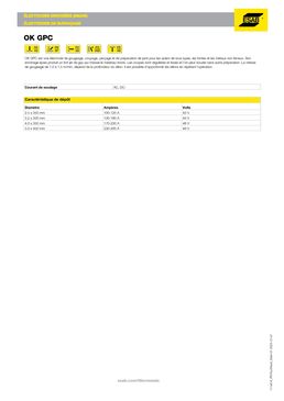Electrodes de gougeage, coupage et perçage | OK GPC
