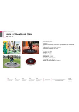 Trampoline rond pour aires de jeux | 20.02.112