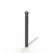 Borne anti stationnement - Tête boule en acier