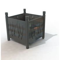 Jardinière de ville Arcachon - Tête 2 gorges peint & métal