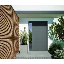 Porte d’entrée monobloc | STALU aluminium renforcé 77 mm