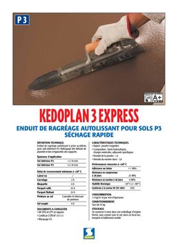 Ragréage à séchage rapide | Kedoplan 3 Express