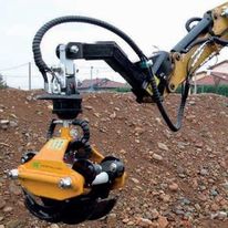 Grappin à bois en acier avec valve de blocage pour mini pelle | KA08