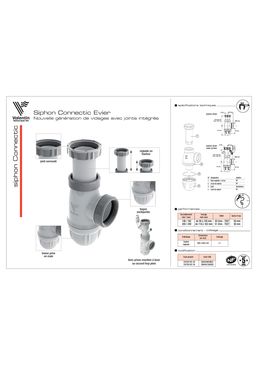 Bonde de sol avec cadre à carreler réglable  | Quadratto