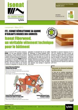 Panneaux rigides isolants en fibres de bois très haute densité | Isonat Fiberwood Duoprotect
