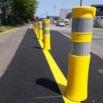 Balise autorelevable à 360° pour jalonnement de couloirs de trafic en zone de chantier | Baliza K5D