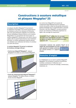 Plaque de plâtre pour la protection au feu | Megaplac 25