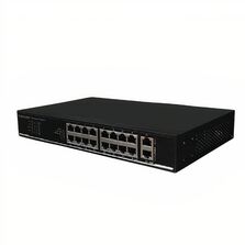 16 Ports 100M PoE+ 2-Port 1000M RJ45 Ethernet Switch | TECLINK