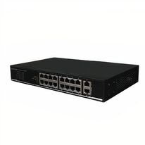 16 Ports 100M PoE+ 2-Port 1000M RJ45 Ethernet Switch | TECLINK