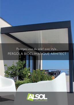 Pergola bioclimatique à motorisation en aluminium | Architect perpendiculaire