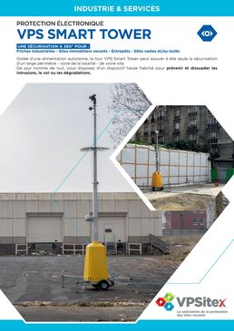 Tour mobile de vidéosurveillance pour protection extérieure | SMART TOWER 