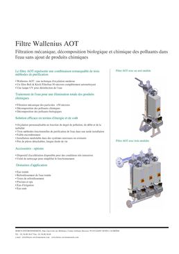 Lampe pour le traitement de l'eau par photocatalyse | AOT