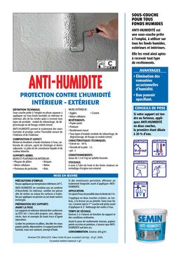 Sous-couche pour tous fonds humides | ANTI-HUMIDITE