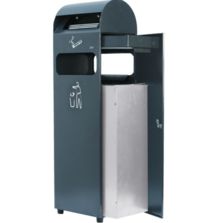 Conteneur poubelle avec cendrier