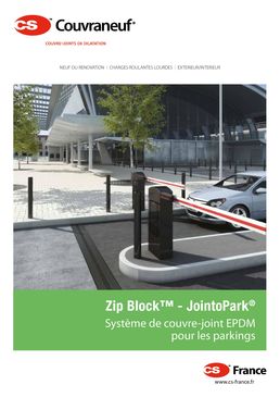 Couvre-joints EPDM pour les parkings | Zip Block