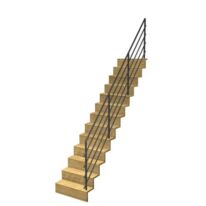 Escalier Jazz droit rampe Fera | LAPEYRE SERVICES