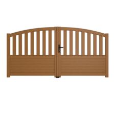 Portail battant bois LANDES avec accessoires réglables | LAPEYRE SERVICES