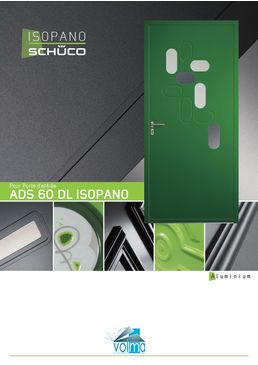 Porte d'entrée aluminium à haute isolation thermique | ADS 60 DL Isopano