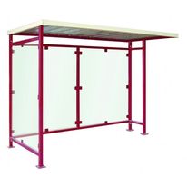 Abri bus en acier à bardages en plexiglas | RODE 