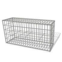 Mur de clôture avec mailles mixtes et ligature spirale | GABION-KIT OPTIMIZED CLOTURE