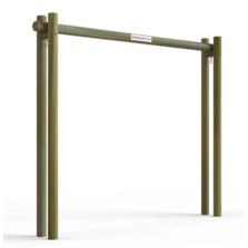 Portique parking limiteur de hauteur en bois