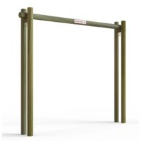 Portique parking limiteur de hauteur en bois