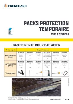 Protection toiture métalliques à faible pente