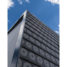 Tuile terre cuite en 6 modèles sérigraphiés pour toiture ou façade | Gamme Design