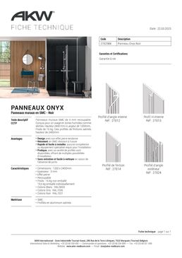 Panneaux muraux effet pierre pour milieux humides ou secs | Onyx 