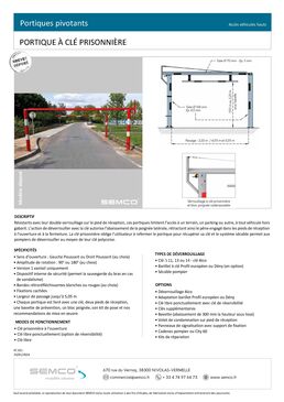 Portique pivotant | Portique à clé prisonnière en acier
