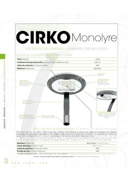 Luminaire circulaire élégant et harmonieux - CIRKO MONOLYRE | RAGNI